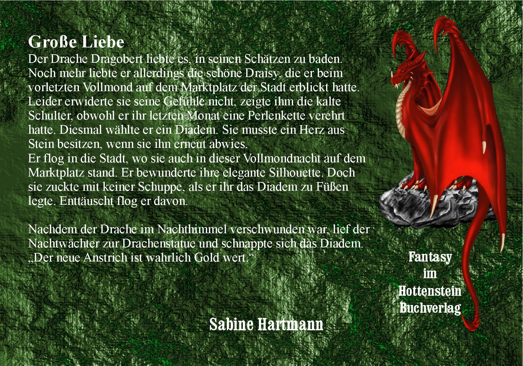 Hottenstein Buchverlag FantasyPostkarte Große Liebe